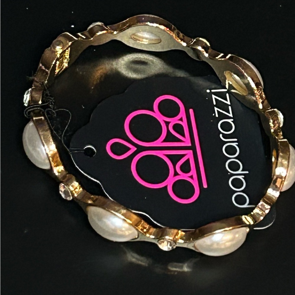 Paparazzi Gold Bracelet with Pearl Accents